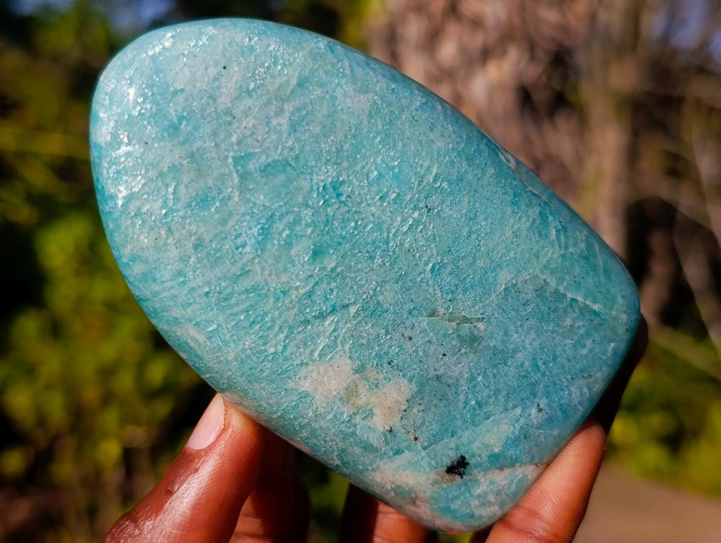 Polished Amazonite Standing Display Pieces x 6 From Madagascar