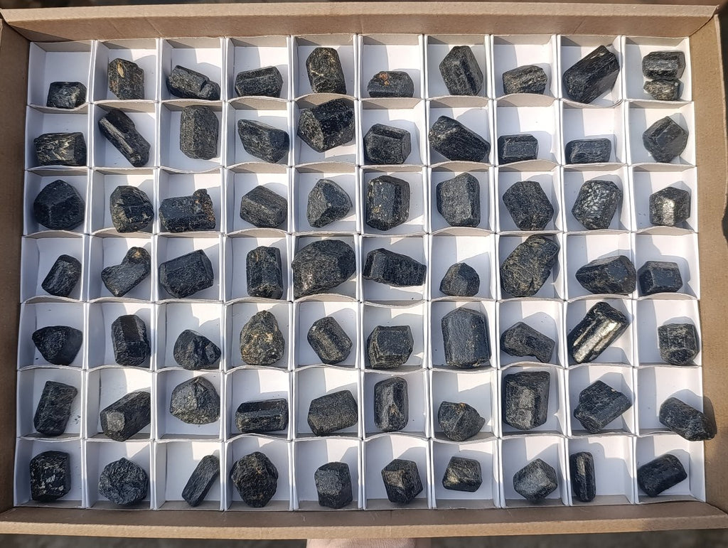 Natural Schorl Black Tourmaline Crystals x 71 From Zimbabwe - Toprock Gemstones and Minerals 