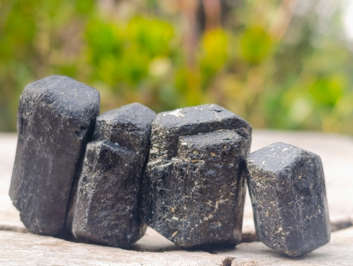 Natural Schorl Black Tourmaline Crystals x 71 From Zimbabwe - Toprock Gemstones and Minerals 