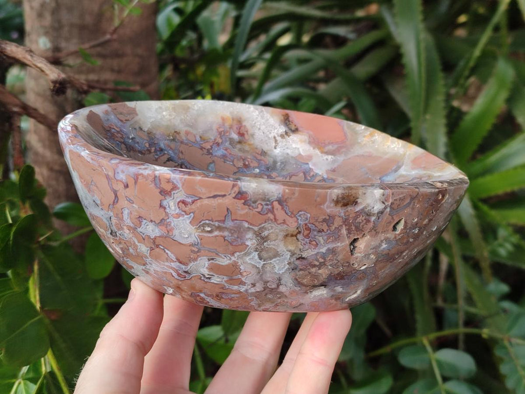 Polished Ocean Jasper Bowls x 2 From Northwest Coast, Madagascar - Toprock Gemstones and Minerals 