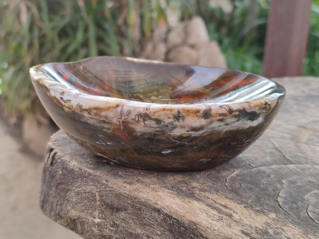 Polished Ocean Jasper Bowls x 2 From Northwest Coast, Madagascar - Toprock Gemstones and Minerals 