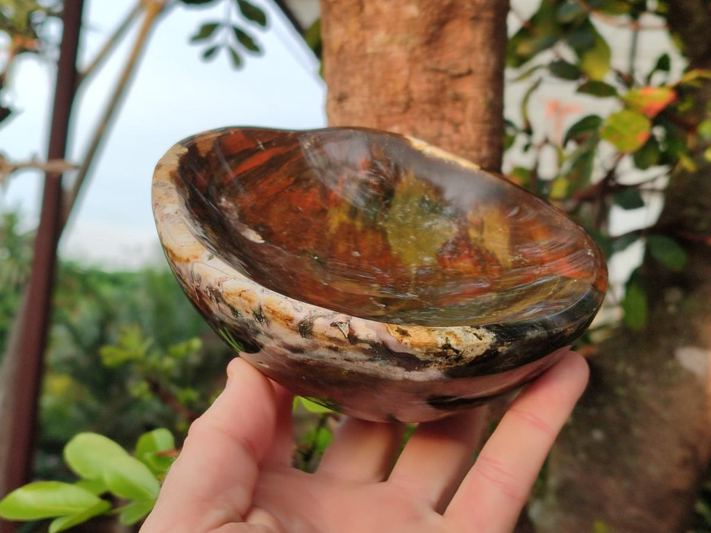 Polished Ocean Jasper Bowls x 2 From Northwest Coast, Madagascar - Toprock Gemstones and Minerals 