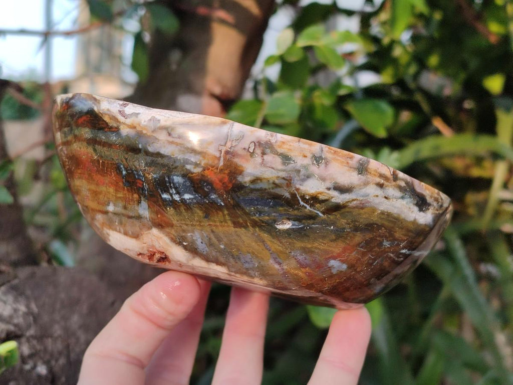 Polished Ocean Jasper Bowls x 2 From Northwest Coast, Madagascar - Toprock Gemstones and Minerals 