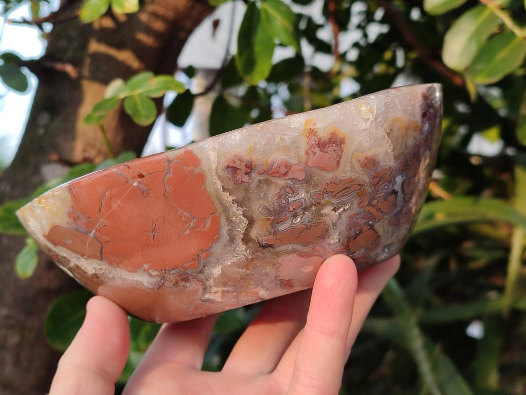 Polished Ocean Jasper Bowls x 2 From Northwest Coast, Madagascar - Toprock Gemstones and Minerals 
