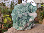 Natural Green Cubic Fluorite Specimens x 2 From Mandrosonoro, Madagascar - Toprock Gemstones and Minerals 