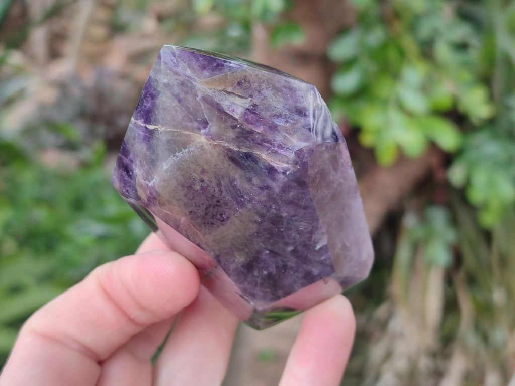 Polished Chevron Amethyst Display Crystals x 3 From Zambia - Toprock Gemstones and Minerals 