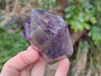 Polished Chevron Amethyst Display Crystals x 3 From Zambia - Toprock Gemstones and Minerals 
