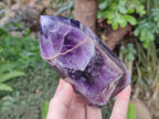 Polished Chevron Amethyst Display Crystals x 3 From Zambia - Toprock Gemstones and Minerals 