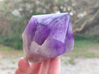 Polished Chevron Amethyst Display Crystals x 3 From Zambia - Toprock Gemstones and Minerals 