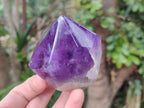 Polished Chevron Amethyst Display Crystals x 3 From Zambia - Toprock Gemstones and Minerals 