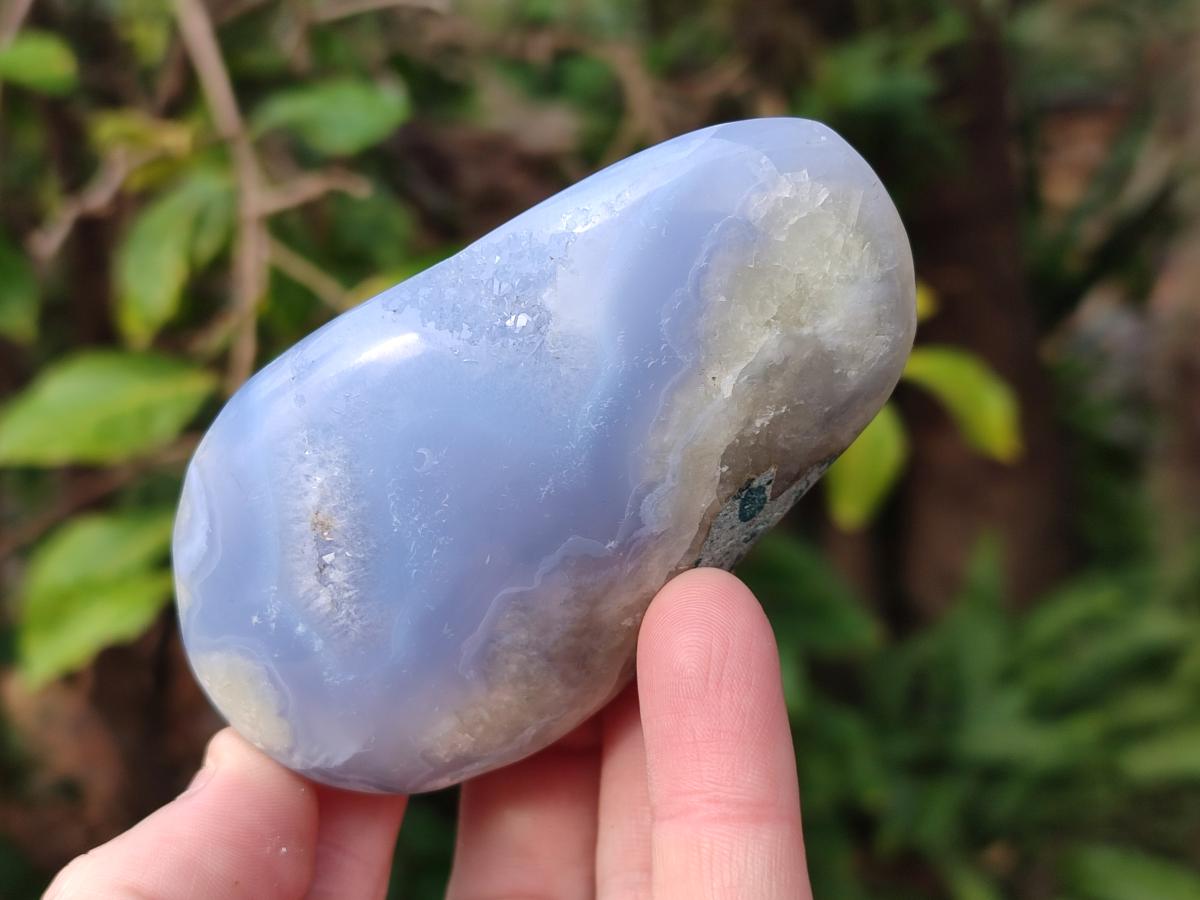 Polished Blue Lace Agate Free Forms x 8 From Nsanje, Malawi - Toprock Gemstones and Minerals 