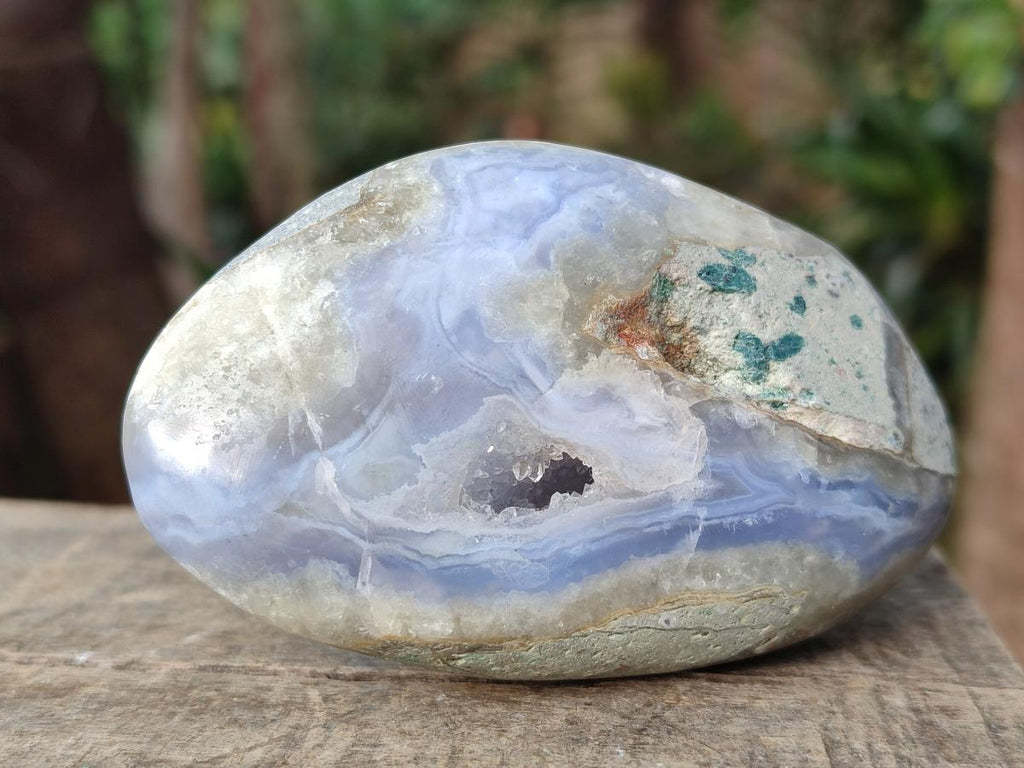 Polished Blue Lace Agate Free Forms x 8 From Nsanje, Malawi - Toprock Gemstones and Minerals 