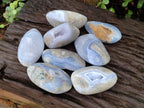 Polished Blue Lace Agate Free Forms x 8 From Nsanje, Malawi - Toprock Gemstones and Minerals 