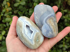 Polished Blue Lace Agate Free Forms x 8 From Nsanje, Malawi - Toprock Gemstones and Minerals 