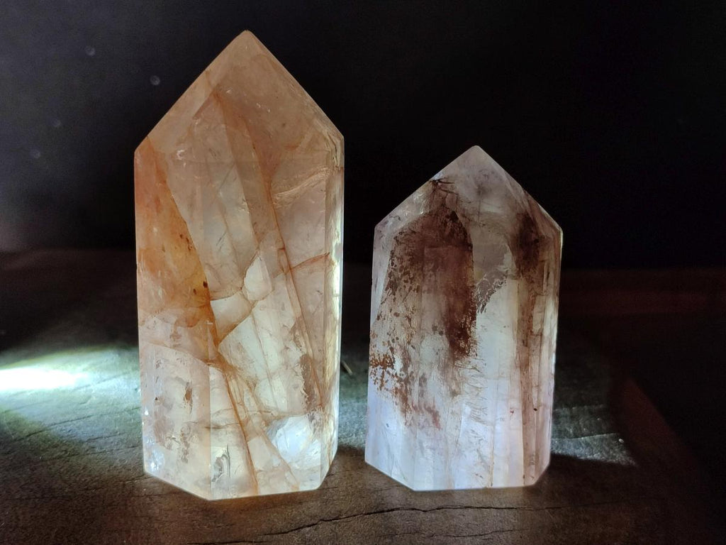 Polished Red Hematoid Quartz Display Crystals x 6 From Madagascar - Toprock Gemstones and Minerals 