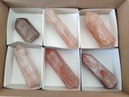 Polished Red Hematoid Quartz Display Crystals x 6 From Madagascar - Toprock Gemstones and Minerals 