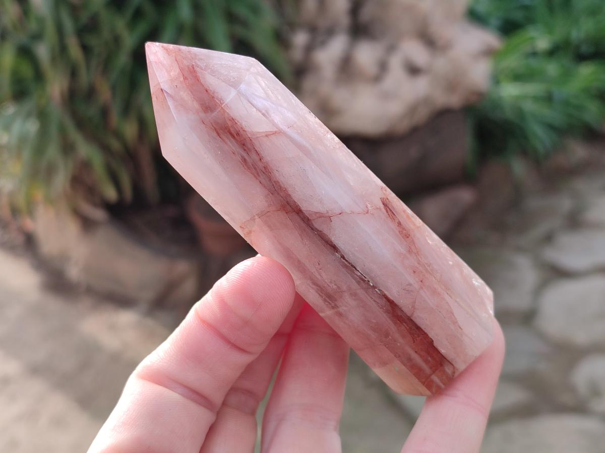 Polished Red Hematoid Quartz Display Crystals x 6 From Madagascar - Toprock Gemstones and Minerals 