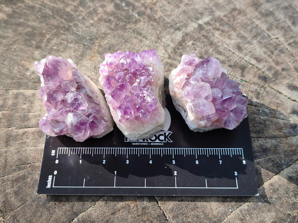 Natural Mini Amethyst Clusters x 35 From Madagascar - Toprock Gemstones and Minerals 