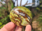 Polished Green Opal Palm Stones x 24 From Betroka, Madagascar - Toprock Gemstones and Minerals 