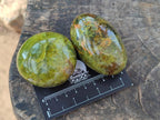 Polished Green Opal Palm Stones x 24 From Betroka, Madagascar - Toprock Gemstones and Minerals 