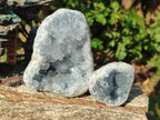 Natural Blue Celestite Geode Specimens x 6 From Sakoany, Madagascar - Toprock Gemstones and Minerals 
