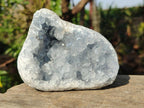 Natural Blue Celestite Geode Specimens x 6 From Sakoany, Madagascar - Toprock Gemstones and Minerals 