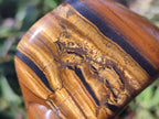 Polished Golden Tigers Eye with Banded Iron Stone Free Forms x 13 From Prieska, South Africa - Toprock Gemstones and Minerals 