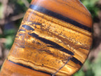 Polished Golden Tigers Eye with Banded Iron Stone Free Forms x 13 From Prieska, South Africa - Toprock Gemstones and Minerals 