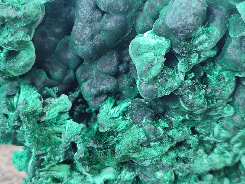 Natural Large Silky Malachite Specimen x 1 From Kasompe, Congo - Toprock Gemstones and Minerals 