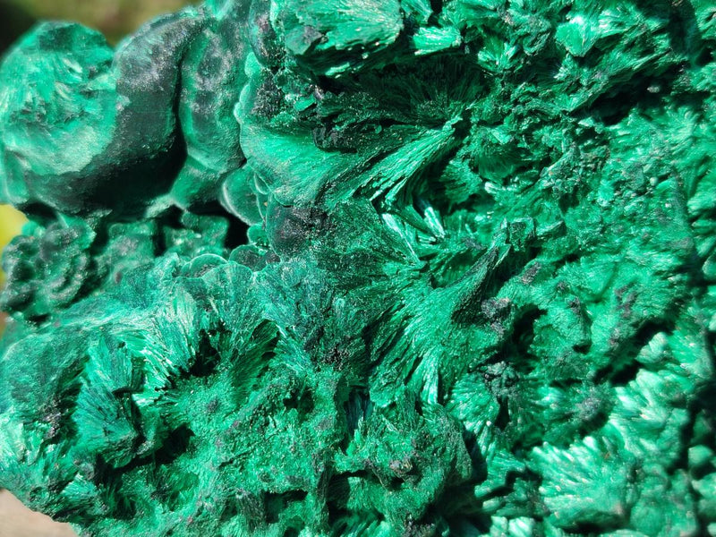 Natural Large Silky Malachite Specimen x 1 From Kasompe, Congo - Toprock Gemstones and Minerals 