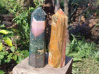 Polished Ocean Jasper Towers x 2 From Northwest Coast, Madagascar - Toprock Gemstones and Minerals 