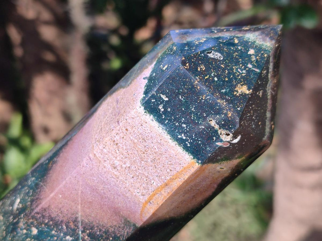 Polished Ocean Jasper Towers x 2 From Northwest Coast, Madagascar - Toprock Gemstones and Minerals 