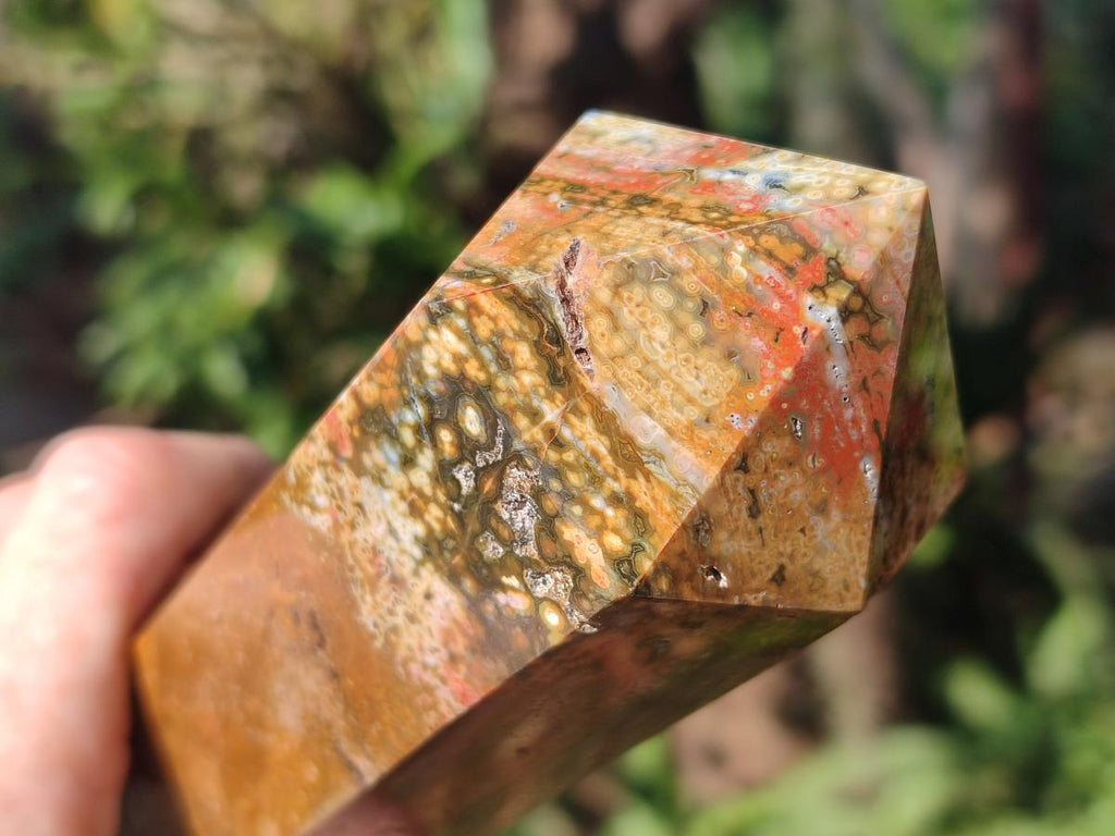 Polished Ocean Jasper Towers x 2 From Northwest Coast, Madagascar - Toprock Gemstones and Minerals 