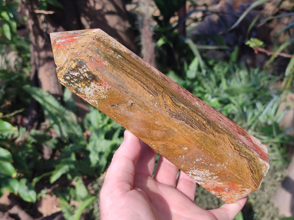 Polished Ocean Jasper Towers x 2 From Northwest Coast, Madagascar - Toprock Gemstones and Minerals 