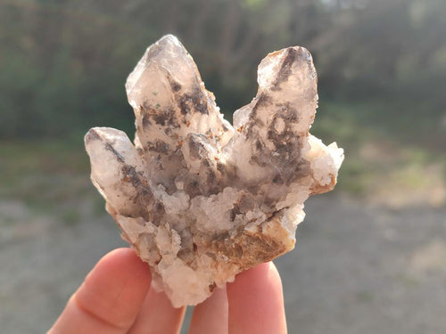 Natural Drusy Quartz Coated Calcite Crystal and Cluster Specimens x 12 From Albert's Mountain, Lesotho - Toprock Gemstones and Minerals 