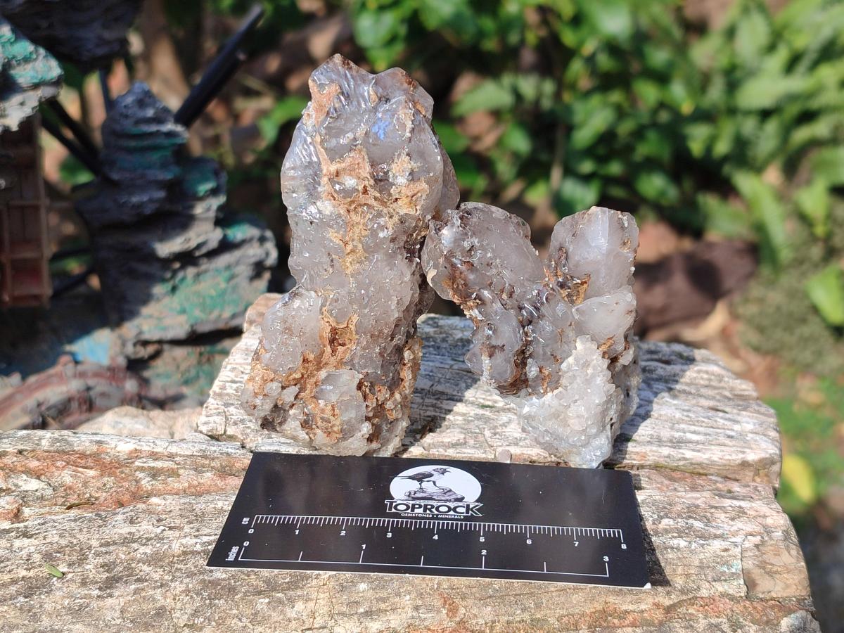 Natural Drusy Quartz Coated Calcite Crystal and Cluster Specimens x 12 From Albert's Mountain, Lesotho - Toprock Gemstones and Minerals 