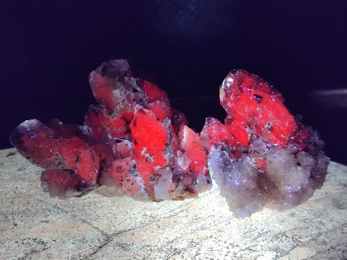 Natural Drusy Quartz Coated Calcite Crystal and Cluster Specimens x 12 From Albert's Mountain, Lesotho - Toprock Gemstones and Minerals 