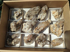 Natural Drusy Quartz Coated Calcite Crystal and Cluster Specimens x 12 From Albert's Mountain, Lesotho - Toprock Gemstones and Minerals 