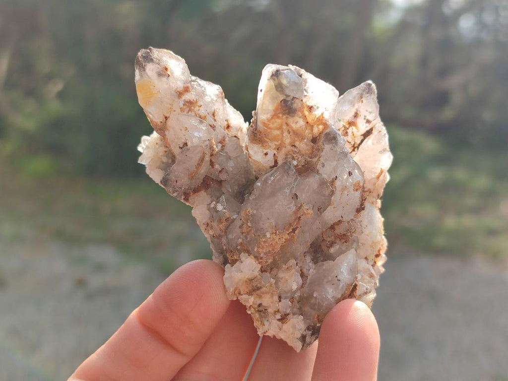 Natural Drusy Quartz Coated Calcite Crystal and Cluster Specimens x 12 From Albert's Mountain, Lesotho - Toprock Gemstones and Minerals 