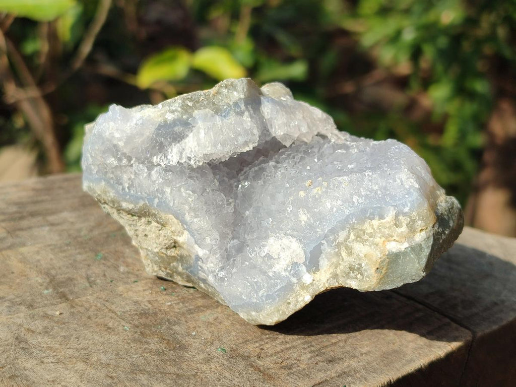 Natural Blue Lace Agate Geode Specimens x 6 From Nsanje, Malawi - Toprock Gemstones and Minerals 