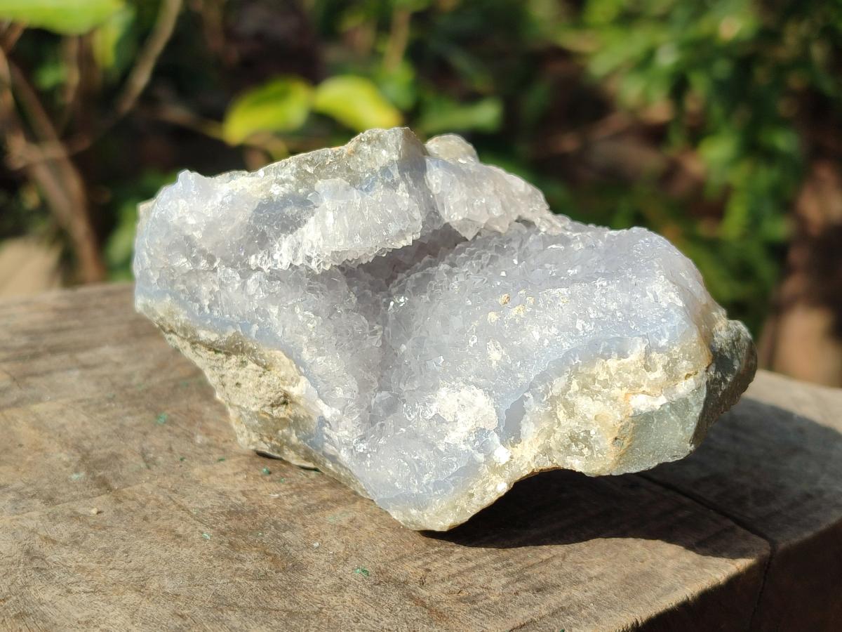 Natural Blue Lace Agate Geode Specimens x 6 From Nsanje, Malawi - Toprock Gemstones and Minerals 