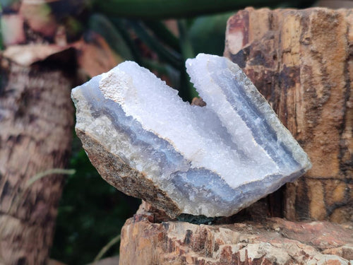 Natural Blue Lace Agate Geode Specimens x 6 From Nsanje, Malawi - Toprock Gemstones and Minerals 