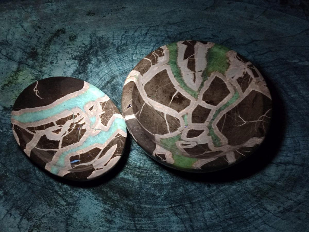 Polished Septerye Bowls x 2 From Mahajanga, Madagascar