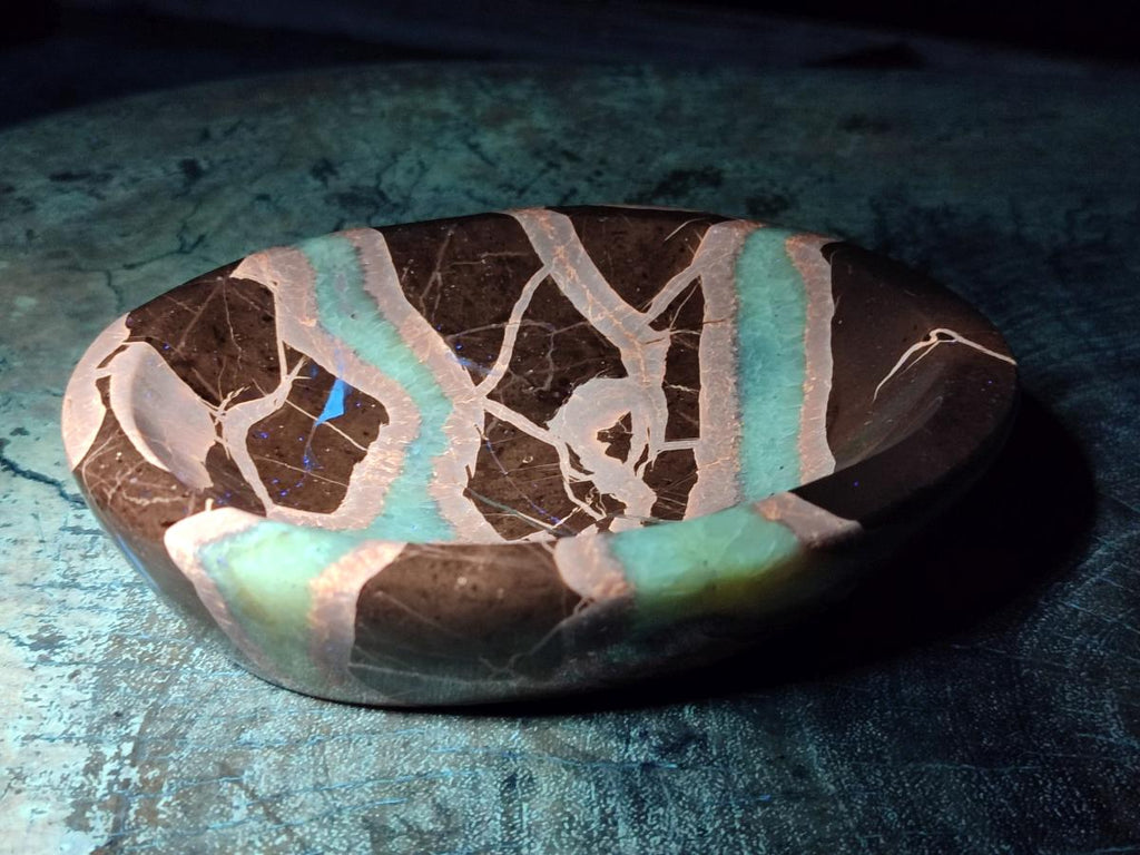 Polished Septerye Bowls x 2 From Mahajanga, Madagascar