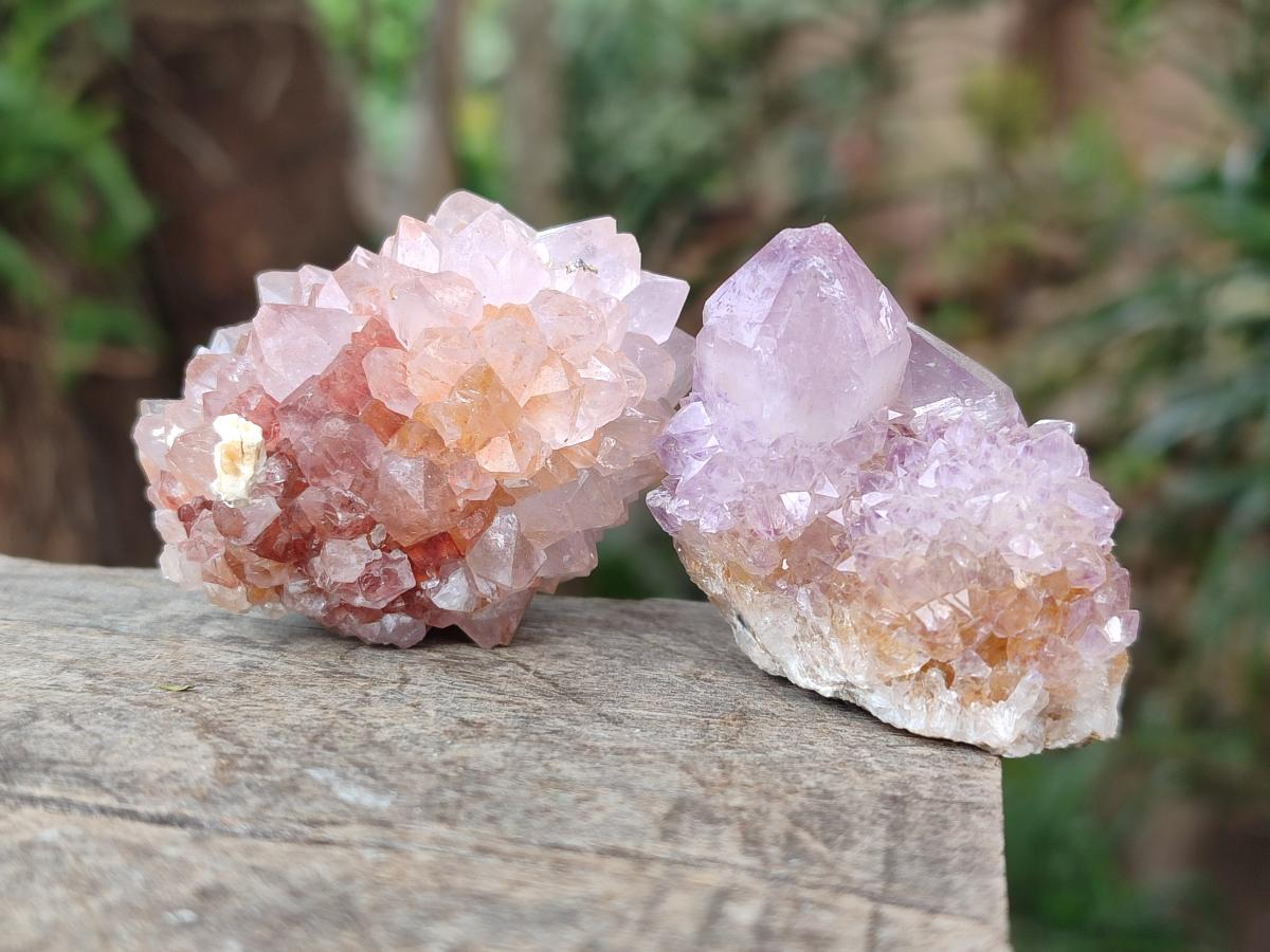 Natural Spirit Quartz and Spirit Amethyst Clusters x 26 From Boekenhouthoek, South Africa - Toprock Gemstones and Minerals 