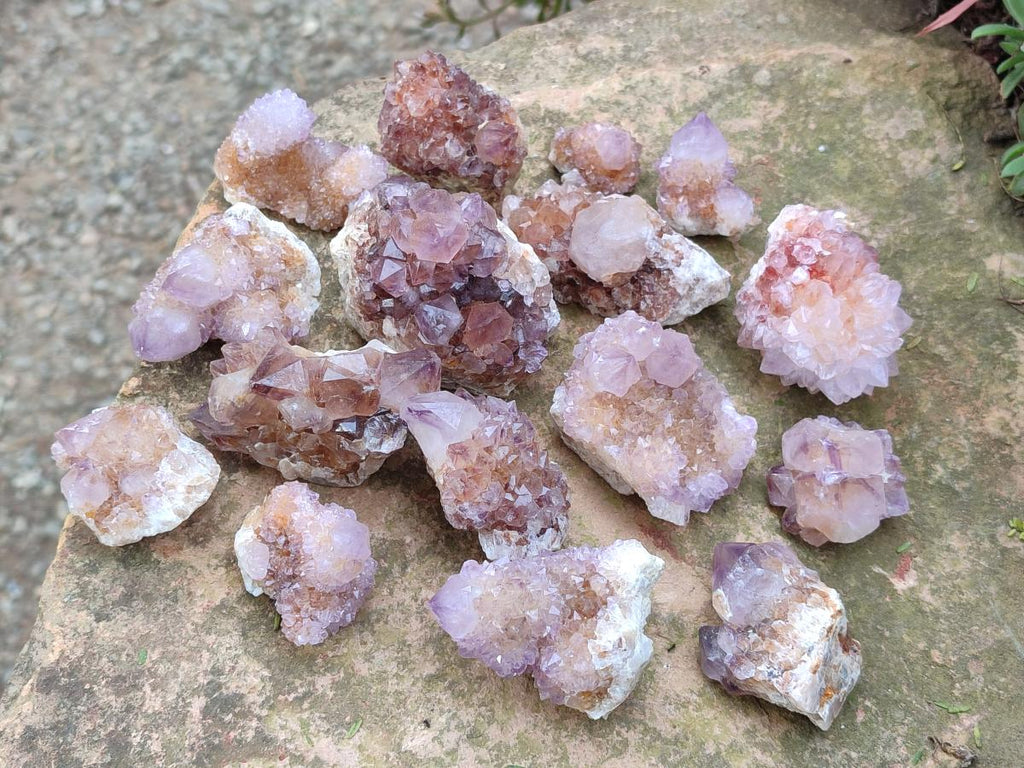 Natural Spirit Quartz and Spirit Amethyst Clusters x 26 From Boekenhouthoek, South Africa - Toprock Gemstones and Minerals 