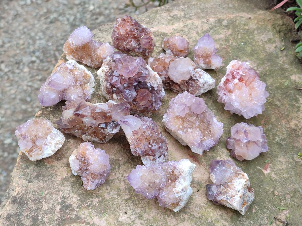 Natural Spirit Quartz and Spirit Amethyst Clusters x 26 From Boekenhouthoek, South Africa - Toprock Gemstones and Minerals 
