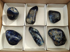 Polished Dumortierite Standing Display Pieces x 6 From Madagascar - Toprock Gemstones and Minerals 
