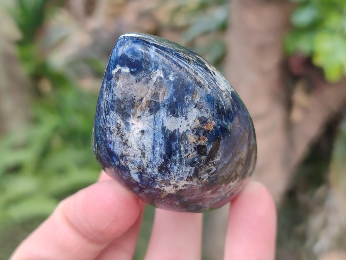 Polished Dumortierite Standing Display Pieces x 6 From Madagascar - Toprock Gemstones and Minerals 