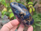 Polished Dumortierite Standing Display Pieces x 6 From Madagascar - Toprock Gemstones and Minerals 
